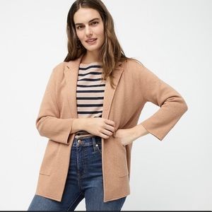 J crew sweater blazer, camel, size S